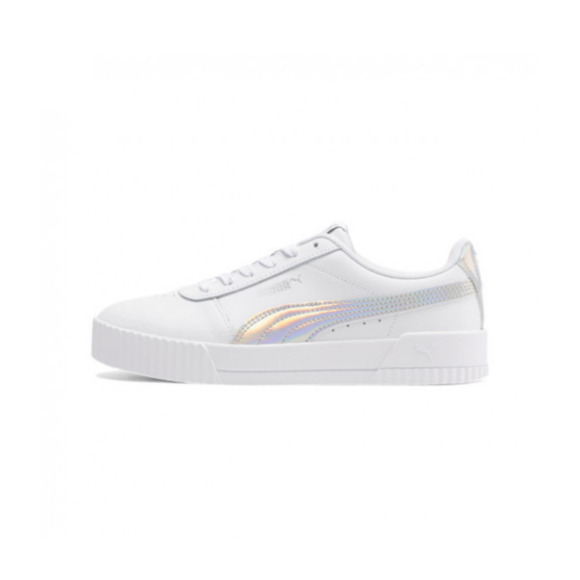 Puma Women’s Carina white casual sneakers Size 7 - Picture 1 of 10